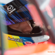 Tom Long inside the No. 70 Mazda Prototype, concentrating before qualifying.
